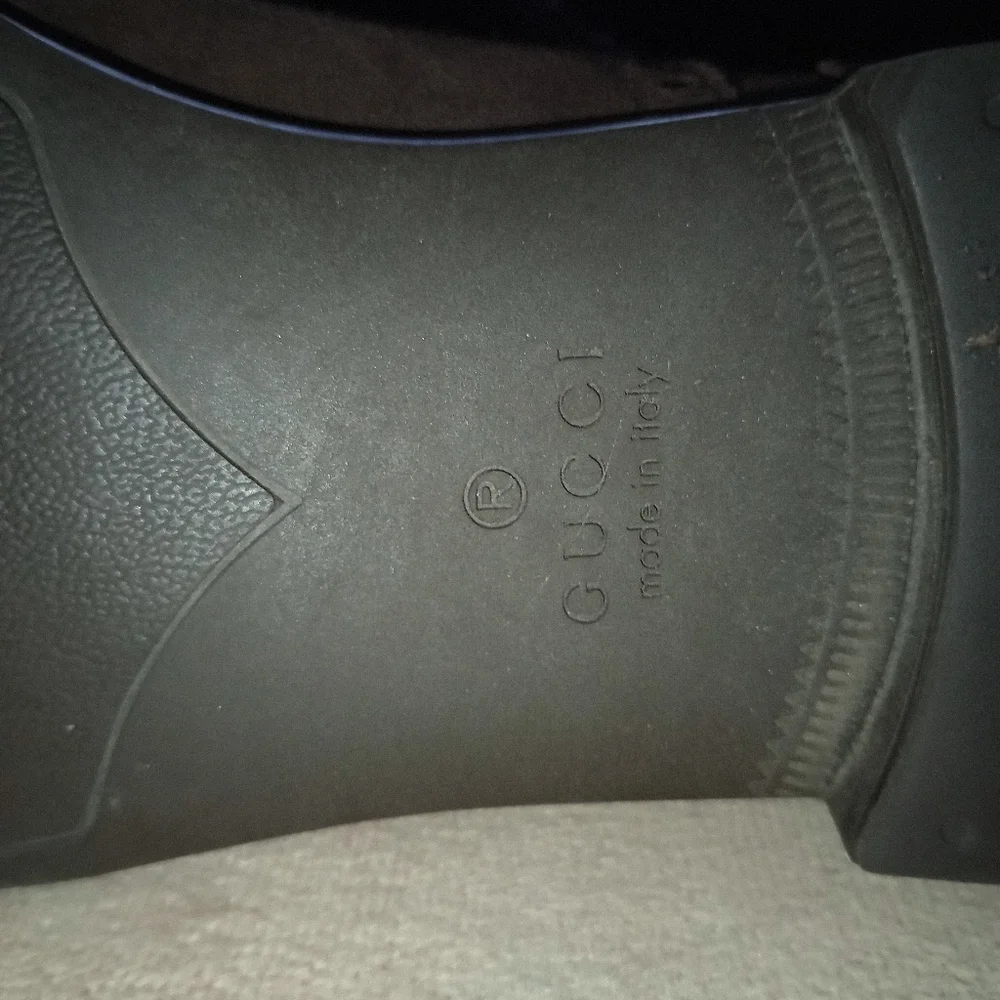 IOB Gucci Bamboo Accent Suede Brogues Men's Size: 9 - Picture 10 of 15